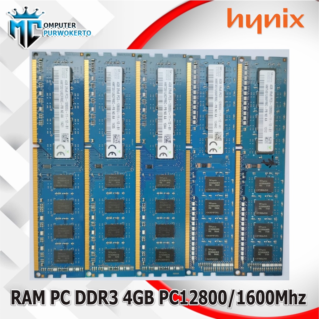 RAM MEMORY LONGDIM DDR3 4GB PC KOMPUTER