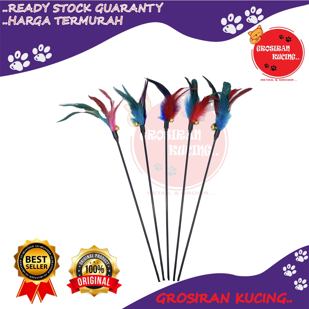 Mainan Kucing Cat Toys Stick Kucing Bulu Lonceng