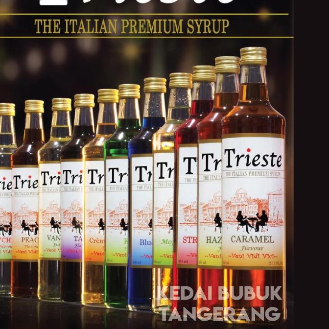 

➫ Trieste Sirup Syrup Premium Made in Italy 650ml ●