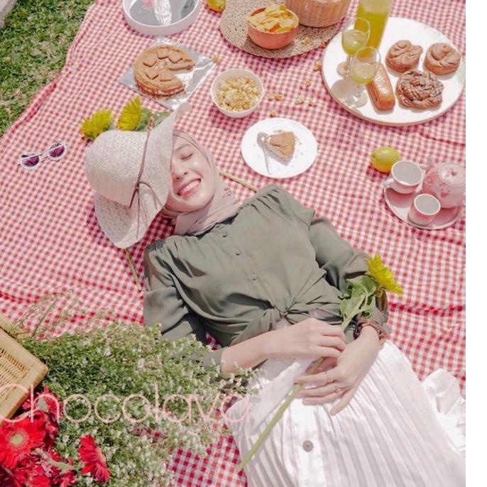 ✯ KAIN PIKNIK KOTAK KOTAK/ ALAS PIKNIK / KAIN FOTOGRAFI ♪