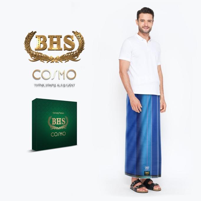 Sarung BHS Cosmo Gold Motif PPA Biru