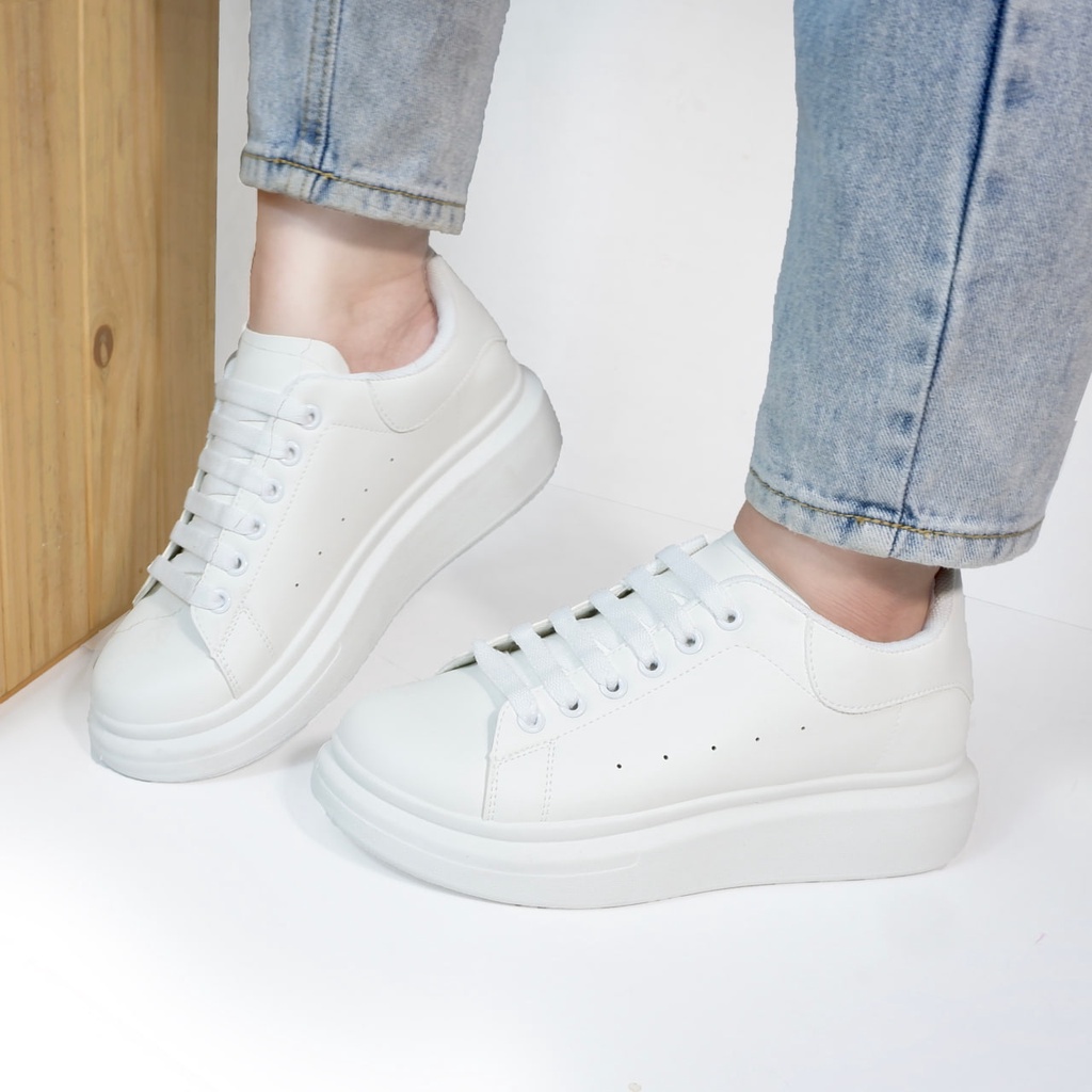 Nadilastuff Hmm Leather Sneakers Sepatu Wanita Premium Sepatu Sekolah