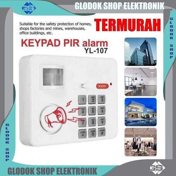 Terlaris Alarm Sensor Gerak Wireless Dengan Keypad Pir / Alarm Rumah / Alarm