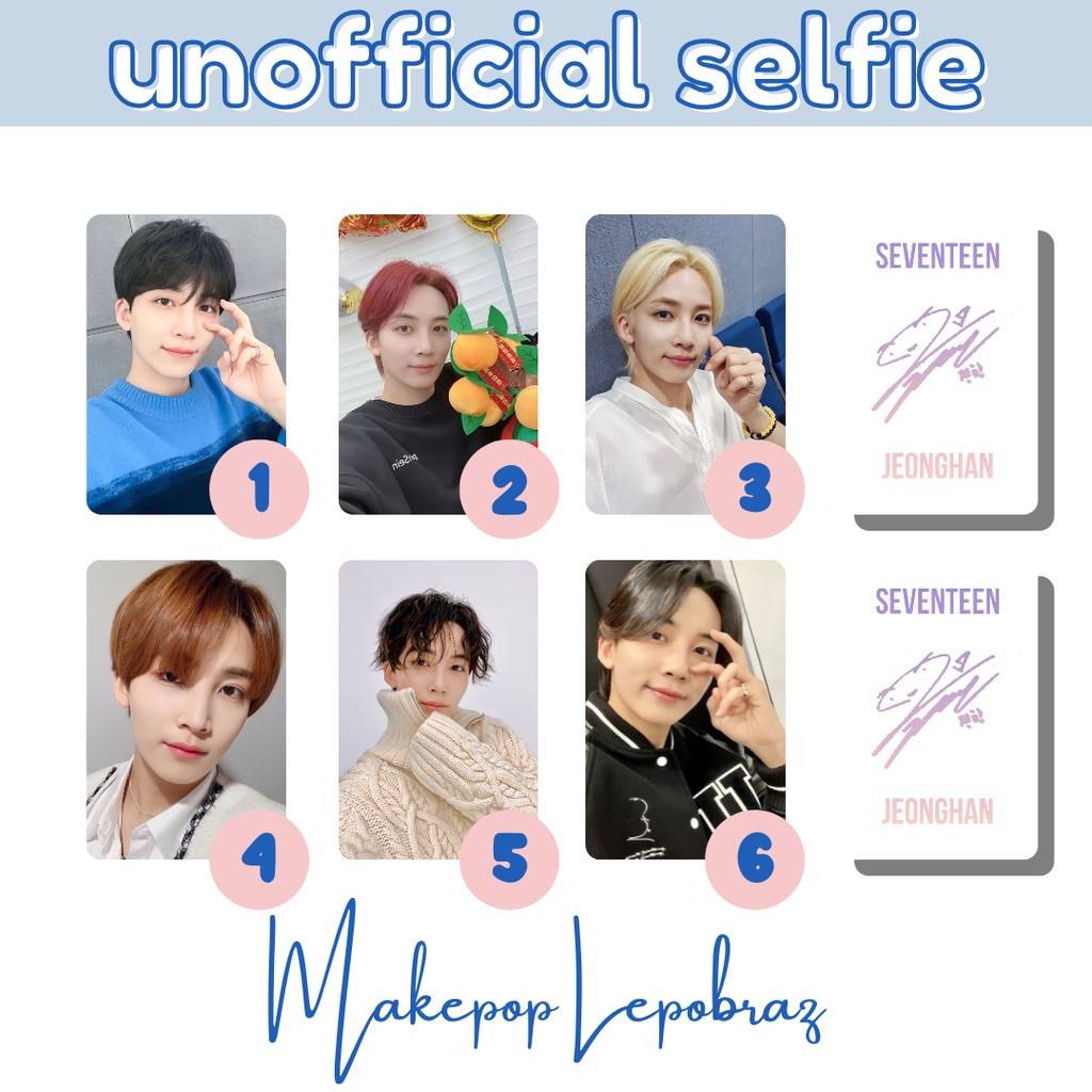 [PART 1] [MIN. 3 PC] SEVENTN SELFIE - BOYFRIENDABLE DINO DK HOSHI JEONGHAN JOSHUA JUN