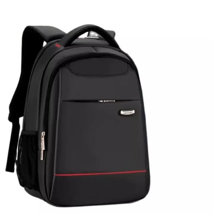tas ransel  Tas Ransel / Tas Kerja / Tas Sekolah Pria Murah Berkualitas - Hitam(T1E0) tas ransel pri