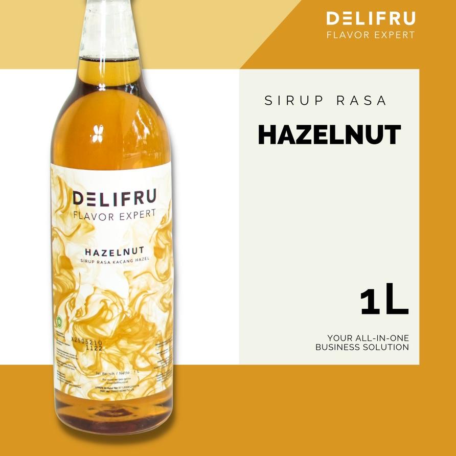 

✫ Hazelnut Syrup Delifru 1 Liter - Sirup Hazelnut Premium ◘