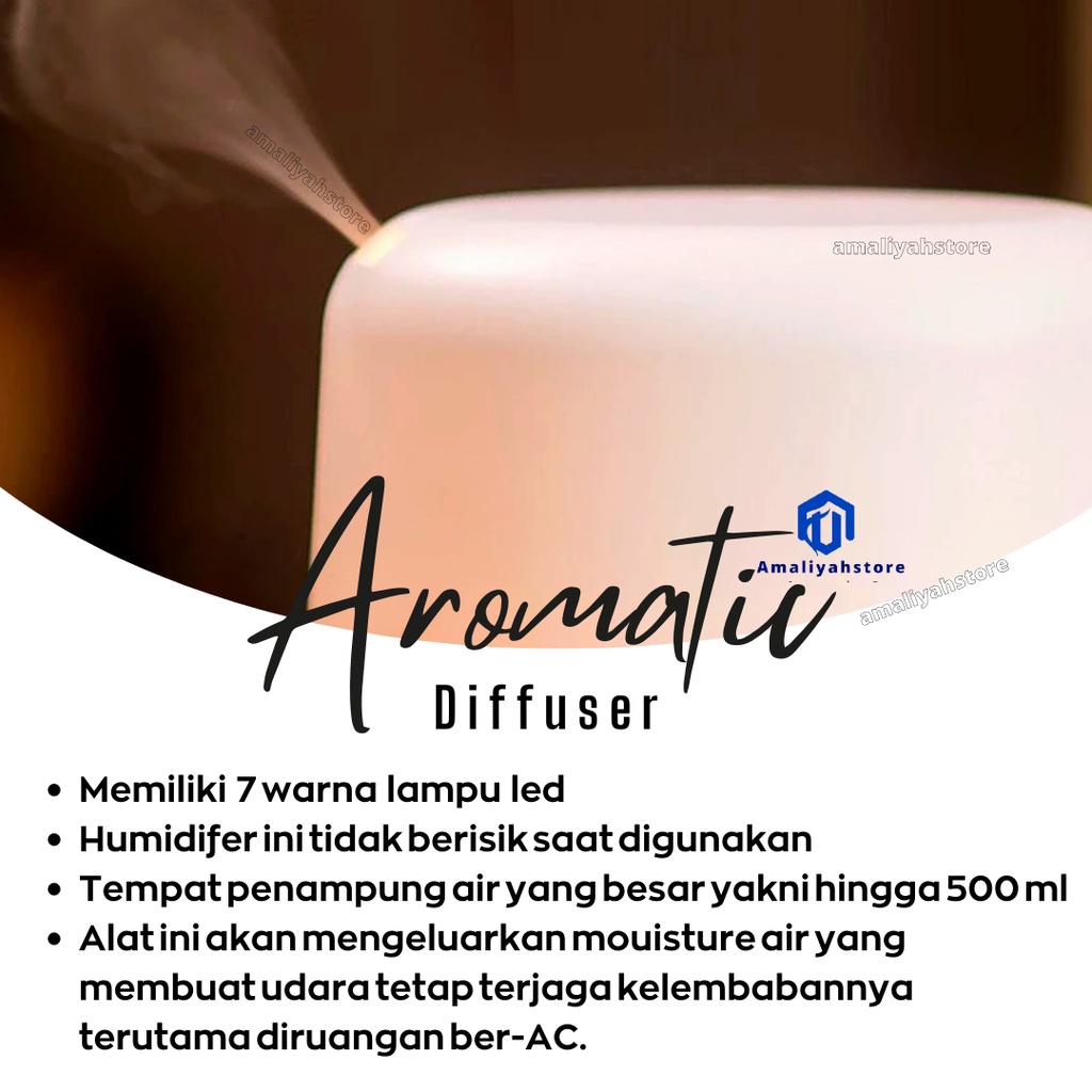 Uap Ruangan Aromaterapi Diffuser Humidifier Aromatherapy Untuk Kesehatan Bayi Pewangi Pelembab Pengharum Ruangan Tamu Dan Penghilang Bau Kamar Mandi Elektrik