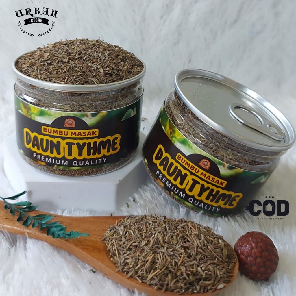 

Can - Rempah Daun Thyme Timi Kering Zaatar Dried Thyme Leaves Kualitas Premium