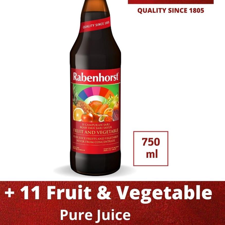 

➼ Rabenhorst 11 Plus 11 Fruit & Vegetable Pure juice 750ml ✴