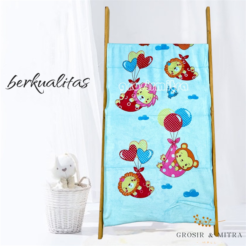 Handuk Bayi Handuk Microfiber Handuk Anak Unisex Perlengkapan Kamar Mandi Handuk Lembut Halus 50x100cm dan 60x120cm Bayi Campur
