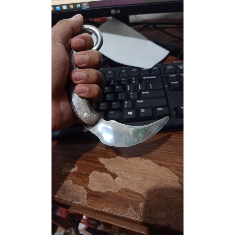 Alat peraga silat Model karambit tumpul hanya untuk latihan silat model stainles