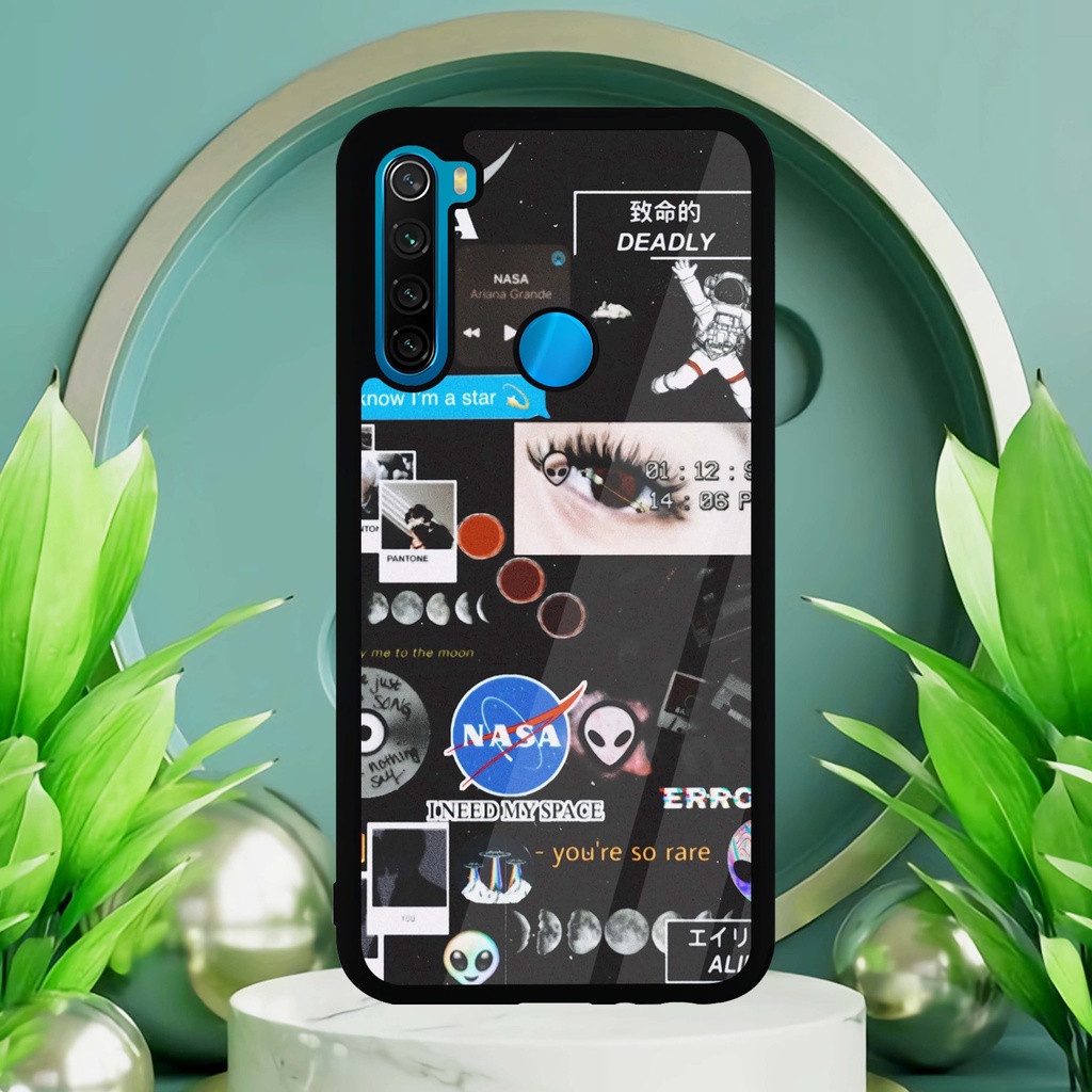 (MT31) Case Kilau Redmi Note 8 | Note 8 | Casing Hp Xiaomi | Pelindung Smartphone Seven Case | Nasa