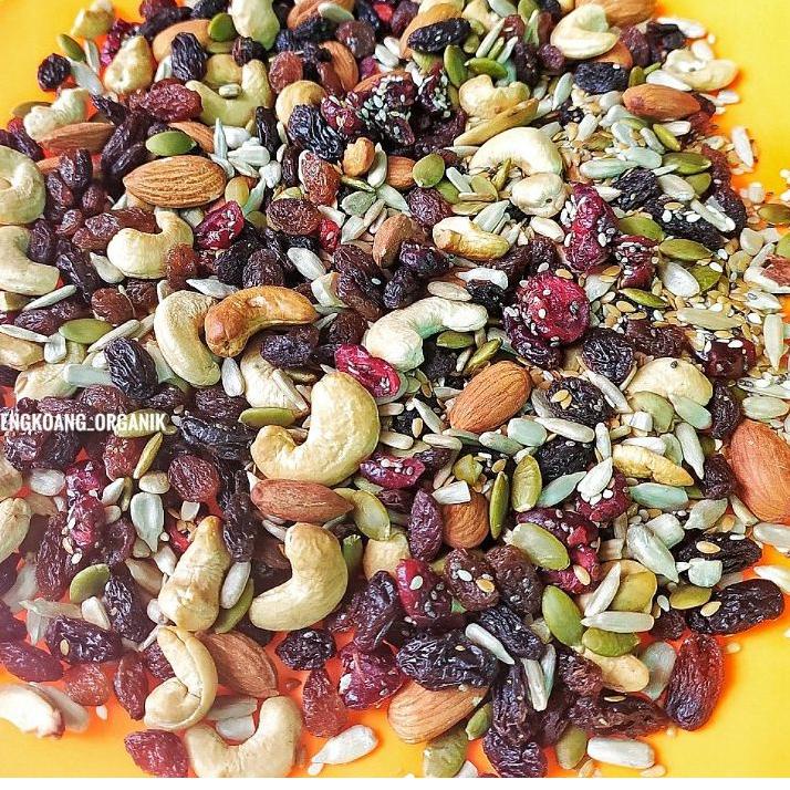 

☀ SUPER TRAIL MIX 500GR - Almond, Cranberry, Pumpkin Seed, Cashew, Raisin, Sunflower Seed ➸