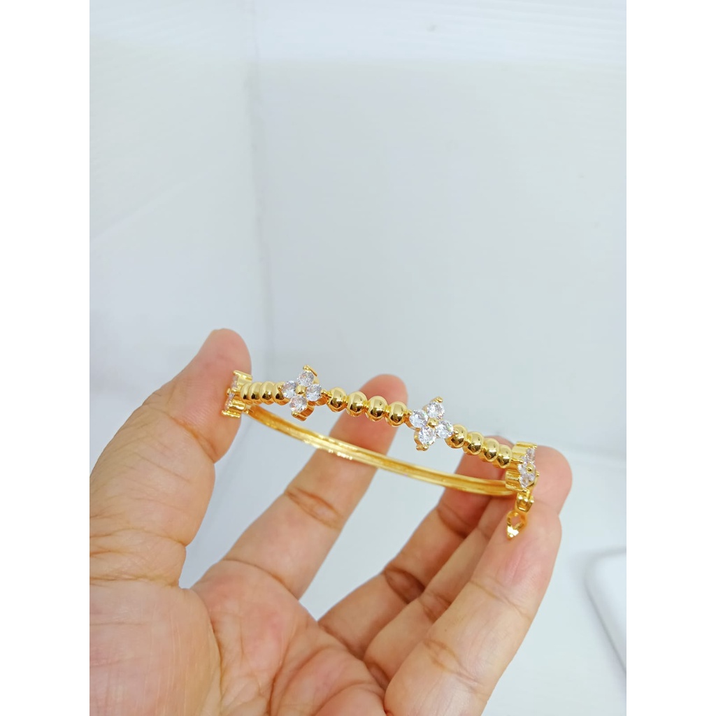 GELANG TANGAN PERHIASAN IMITASI LAPIS EMAS