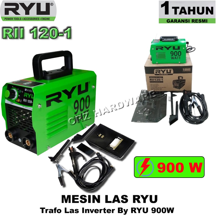 Mesin Las Trafo Las Listrik 900 watt Travo Welding Inverter IGBT MMA 120A TEKIRO RYU