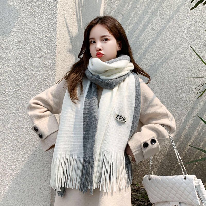 Syal korea scarf wool cashmere fashion winter autumn season musim dingin