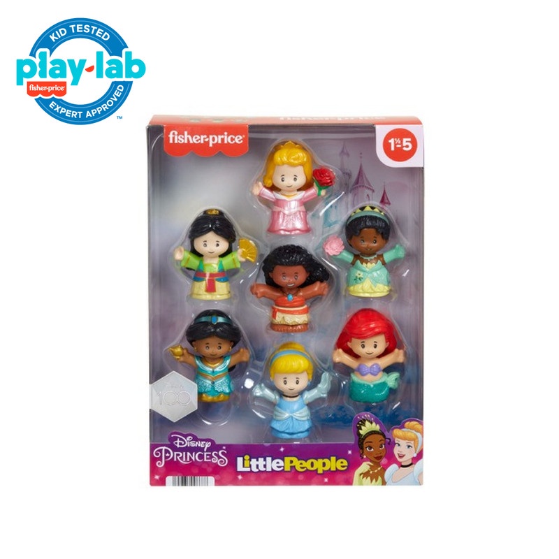 Fisher Price Little People Disney Princess 7 Figures - Mainan Boneka Anak Perempuan