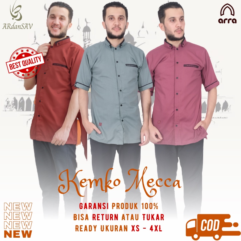 KOKO PRIA DEWASA LENGAN PENDEK JUMBO PREMIUM TERBARU 2024 WARNA SAGE GREEN MAUVE TERRACOTTA UKURAN X