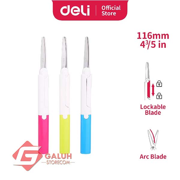

Deli Portable Gunting Scissors 6076