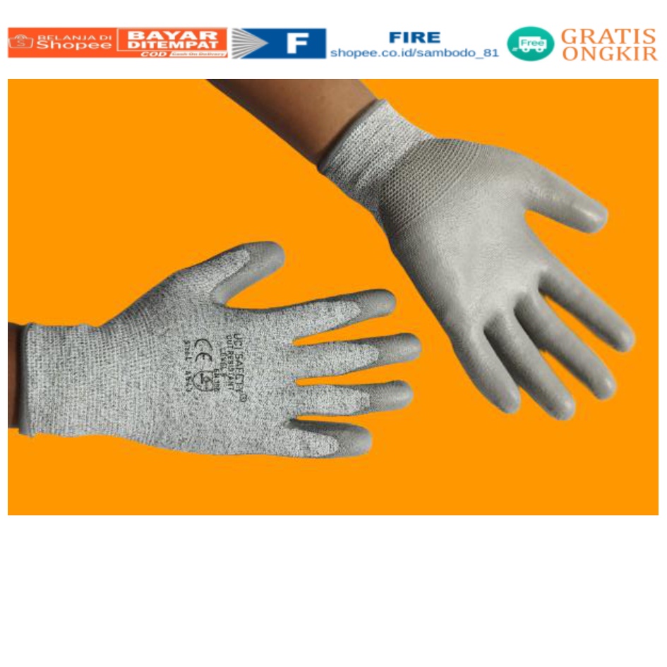 Kontruksi Welding Proyek bengkel Pengaman kerja Safety Gloves Kontruksi Welding Proyek bengkel Level 5 Tebal Sarung Tangan 4543 Anti Potong Cut Resistant safety Gloves