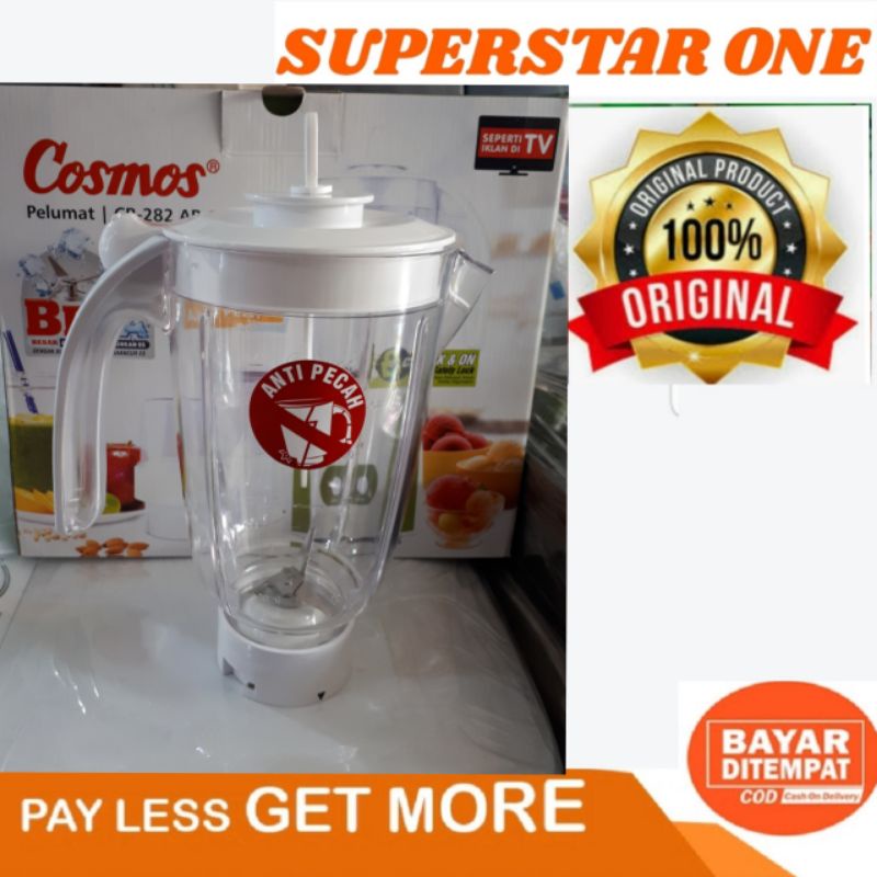 Set Gelas jus Blender Cosmos CB-282 AP gelas jus blender cb 282 ap cosmos gelas blender cb282ap