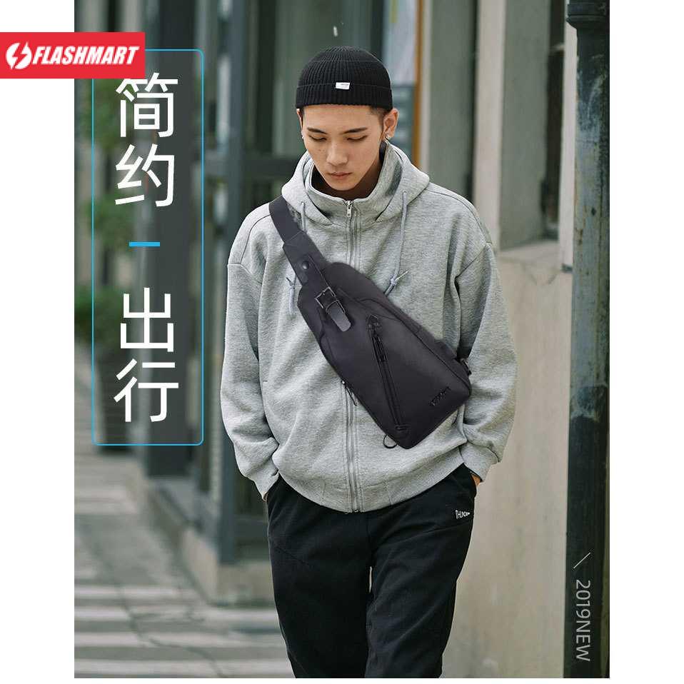 Flashmart Tas Selempang Crossbody Sling Bag dengan Slot USB - P001