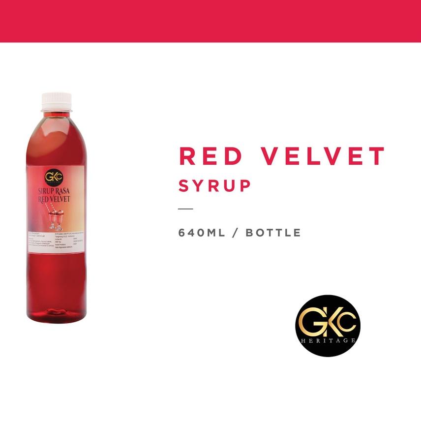 

☆ Sirup Red Velvet / Redvelvet Syrup Minuman GKC Heritage 640 ml (Import Quality) ☊