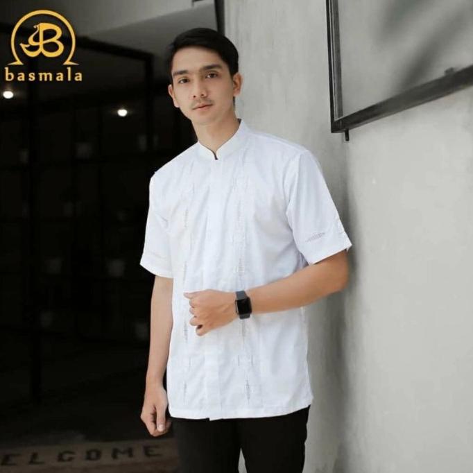 Sale Baju koko pria putih lengan panjang/pendek/koko kerancang dari padang /BAJU KOKO PRIA/BAJU KOKO