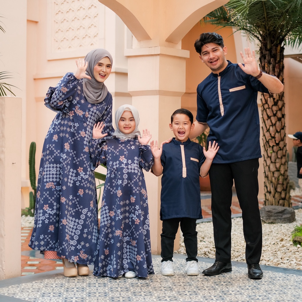 ANJANI FAMILY SET 2023 GAMIS KOKO SET KEMBAR COUPLE KELUARGA SARIMBIT LEBARAN