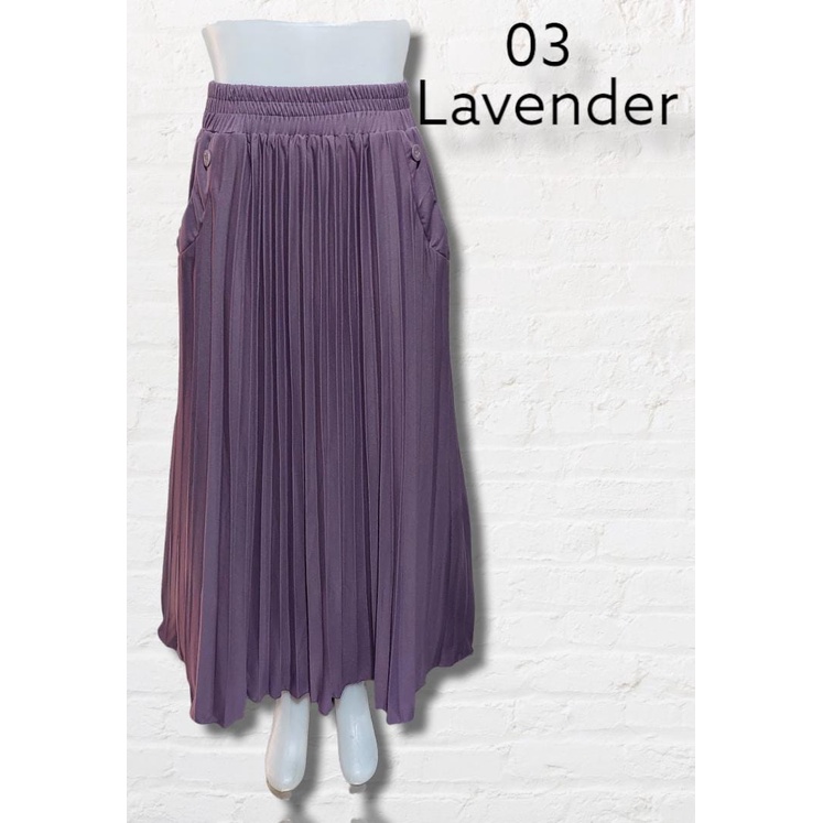 D-01 Rok Polos kancing + saku /Rok Plisket panjang Rok muslim/Mayung/Payung Terbaru Termurah Terlaris
