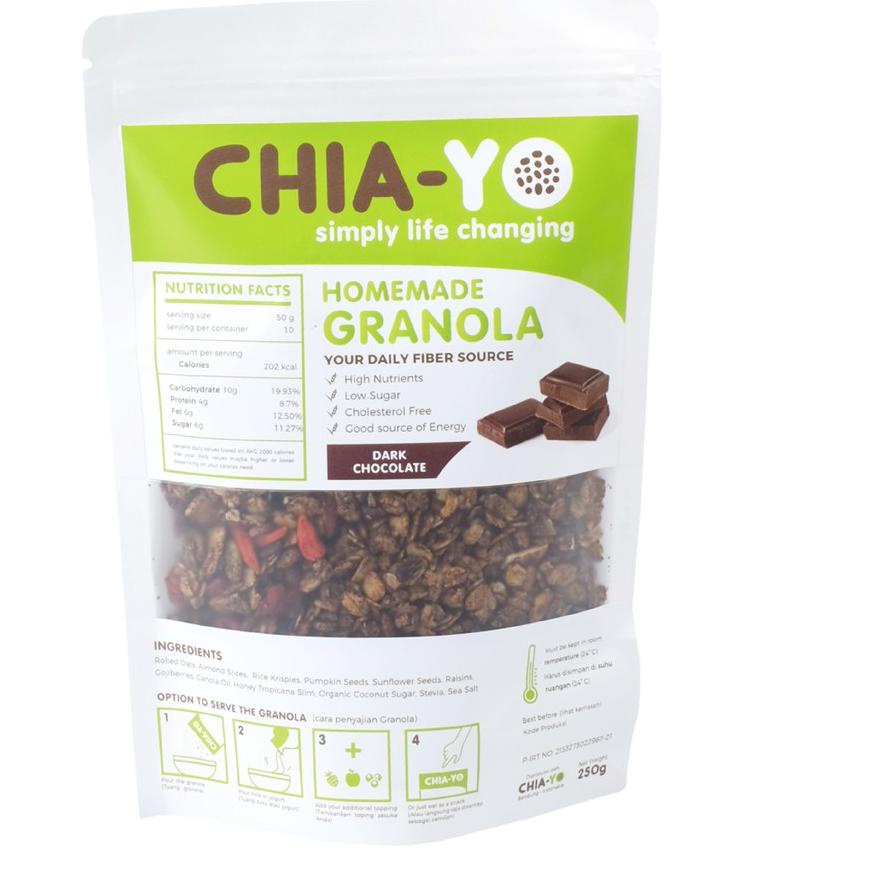 

♪ Chiayo Granola Dark Chocolate 250gr ♪