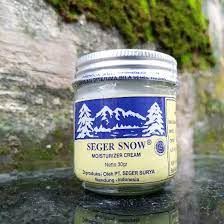 CREAM SEGER SNOW MOISTURIZER 30 GRAM BOTOL KACA KRIM MALAM KOSMETIK MURAH KECANTIKAN PERAWATAN WAJAH