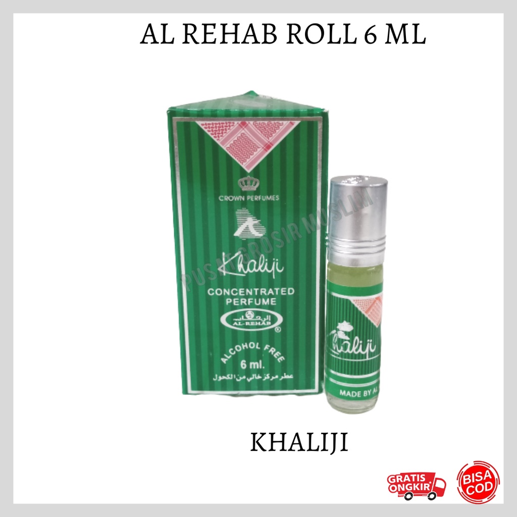 Parfum AL Rehab Khaliji ROLL 6ML Original Asli Saudi Arabia