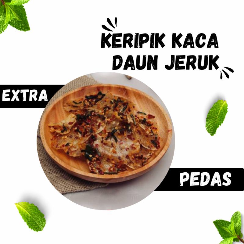 

Keripik Kaca Pedas Daun Jeruk | Kripik Kaca Bulat Rasa Pedas Daun Jeruk | Kripca Extra Pedas Daun Jeruk