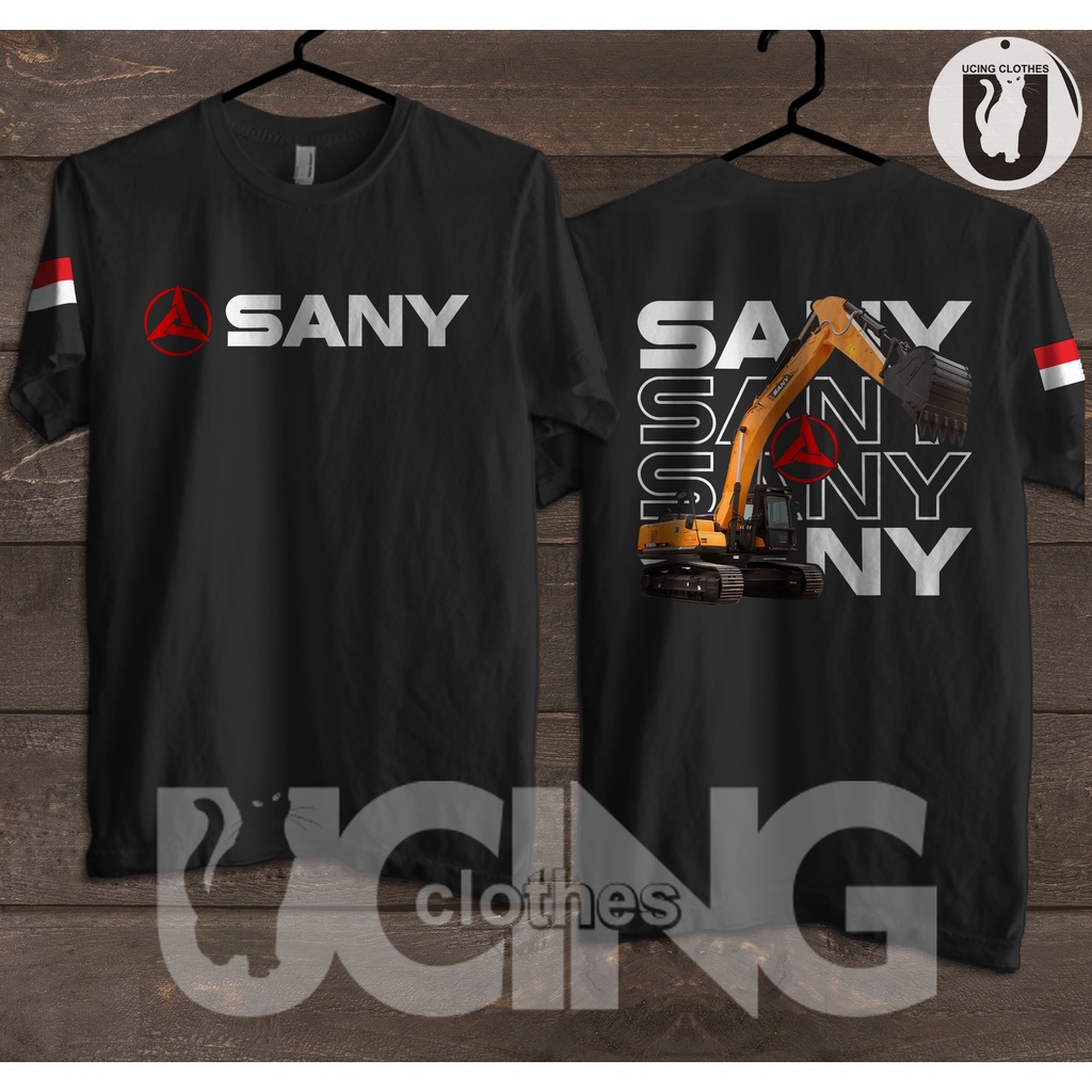 Kaos Baju Excavator SANY SY365 Operator Alat Berat Streetwear Kaos Distro