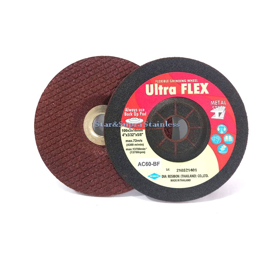 Batu Gurinda Flexible Ultra Flex 4" - Batu FLEX AC 60