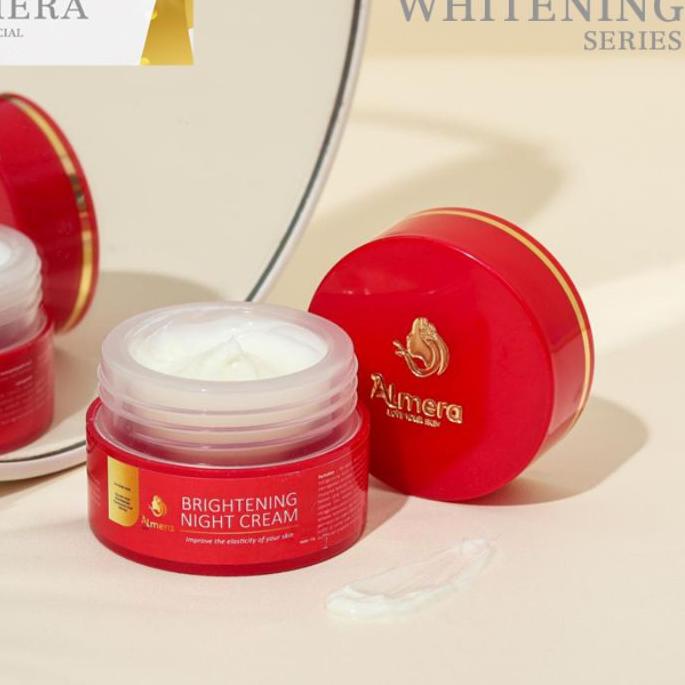 ☟ Almera Skincare Night Cream Whitening, (New)  Brightening Night Cream , Almera Skincare, Almera Sk