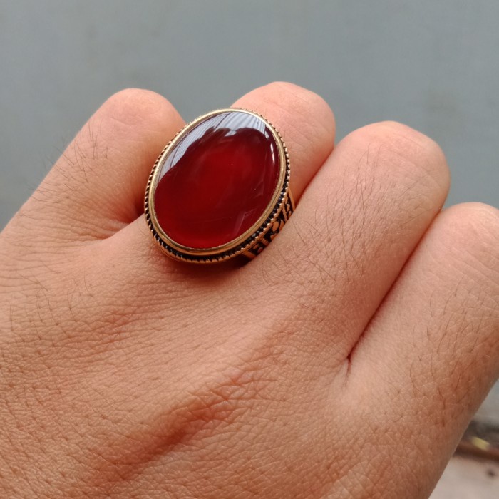 Cincin akik Yaman ahmer original