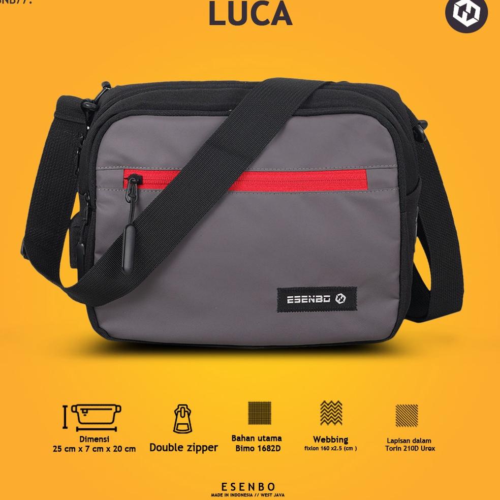 TERBARU ESENBO Luca - Tas Selempang Pria Tas Selempang Premium Tas Slingbag