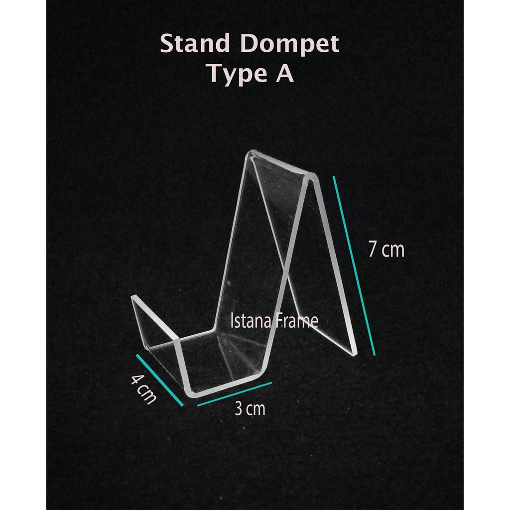 DISPLAY DOMPET / STAND DOMPET / TEMPAT DOMPET AKRILIK (KECIL)