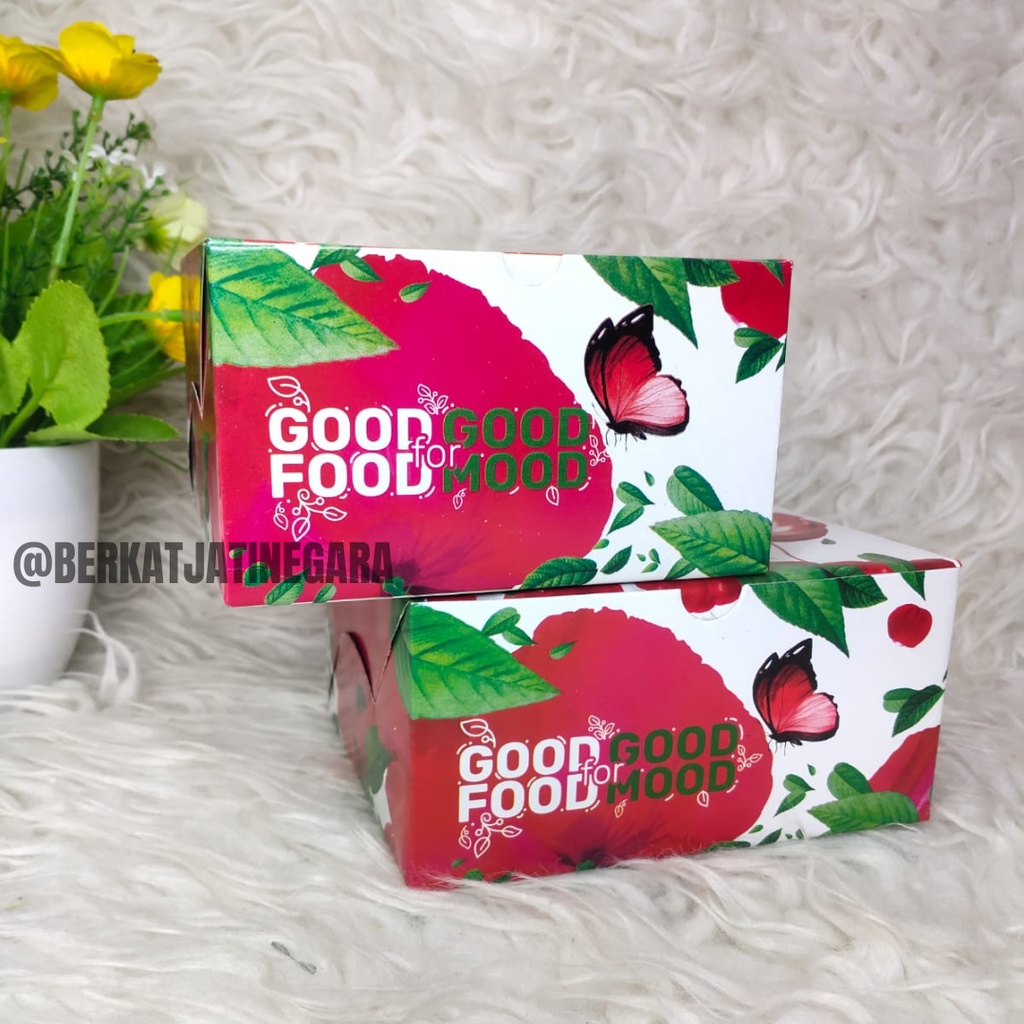 DUS/BOX / KOTAK/BOX SNACK SIGNATURE FLOWER/ DUS SNACK /10 PCS