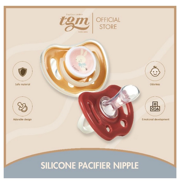 TGM Silicone Pacifier Nipple - Dot Bayi Newborn Glow In The Dark Size 0-6 6-18 Months Empeng Dot Paci Bayi Baby