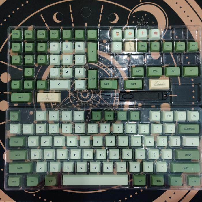 Keycaps PBT Matcha dye Sub KT1 Profile