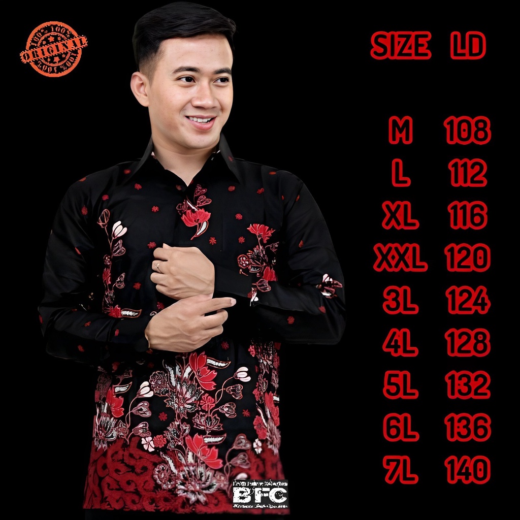 Grosir BATIK PRIA lengan panjang  SOGAN HRB026 BATIK ori .kemeja pria..NOTOARTO BATIK IPNU-IPPNU HEM PRIA Bel