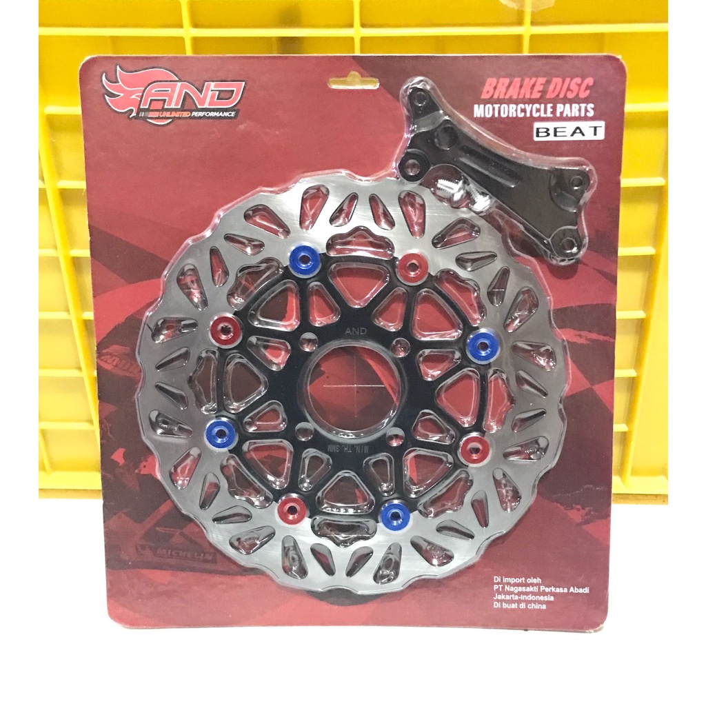 DISC BRAKE 260MM VARIO 150 OLD-BEAT DELUXE-SCOOPY-BEAT-SPACY-GENIO-VARIO 125 F1-VARIO TECHNO 125-VARIO F1-VARIO TECHNO 110-SCOOPY KARBU-SCOOPY F1-BEAT ESP NEW-BEAT DELUXE-BEATSTREET-BEAT ESP F1 CAKRAM DEPAN 260MM COPIAN PSM