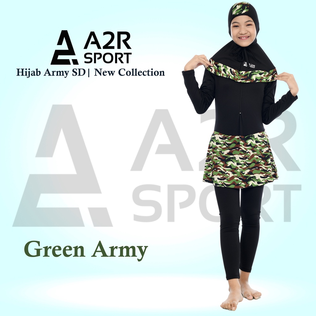 A2R Sport - Muslim Army SD Baju renang anak perempuan