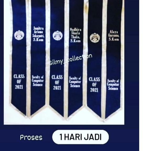 ✦ slempang wisuda bordir ♫