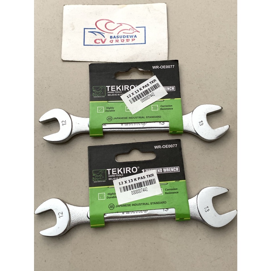KUNCI PAS TEKIRO 12 x 13 MM TEKIRO OPEN END WRENCH WR-OE0077