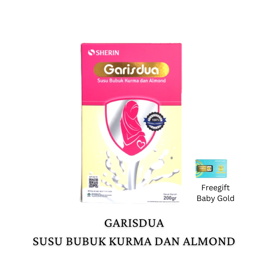 SHERIN Garisdua Susu Bubuk Kurma Dan Almond 100% Original