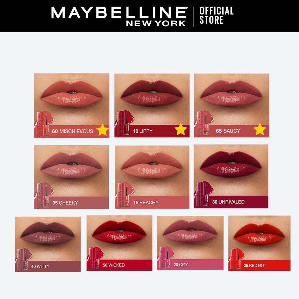 Maybelline Superstay Vinyl Ink 4.2ml - Liquid Lipstik Lipstick Make Up Lipcream Viral